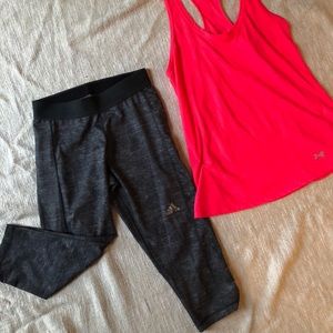 Adidas Gray Athletic Leggings